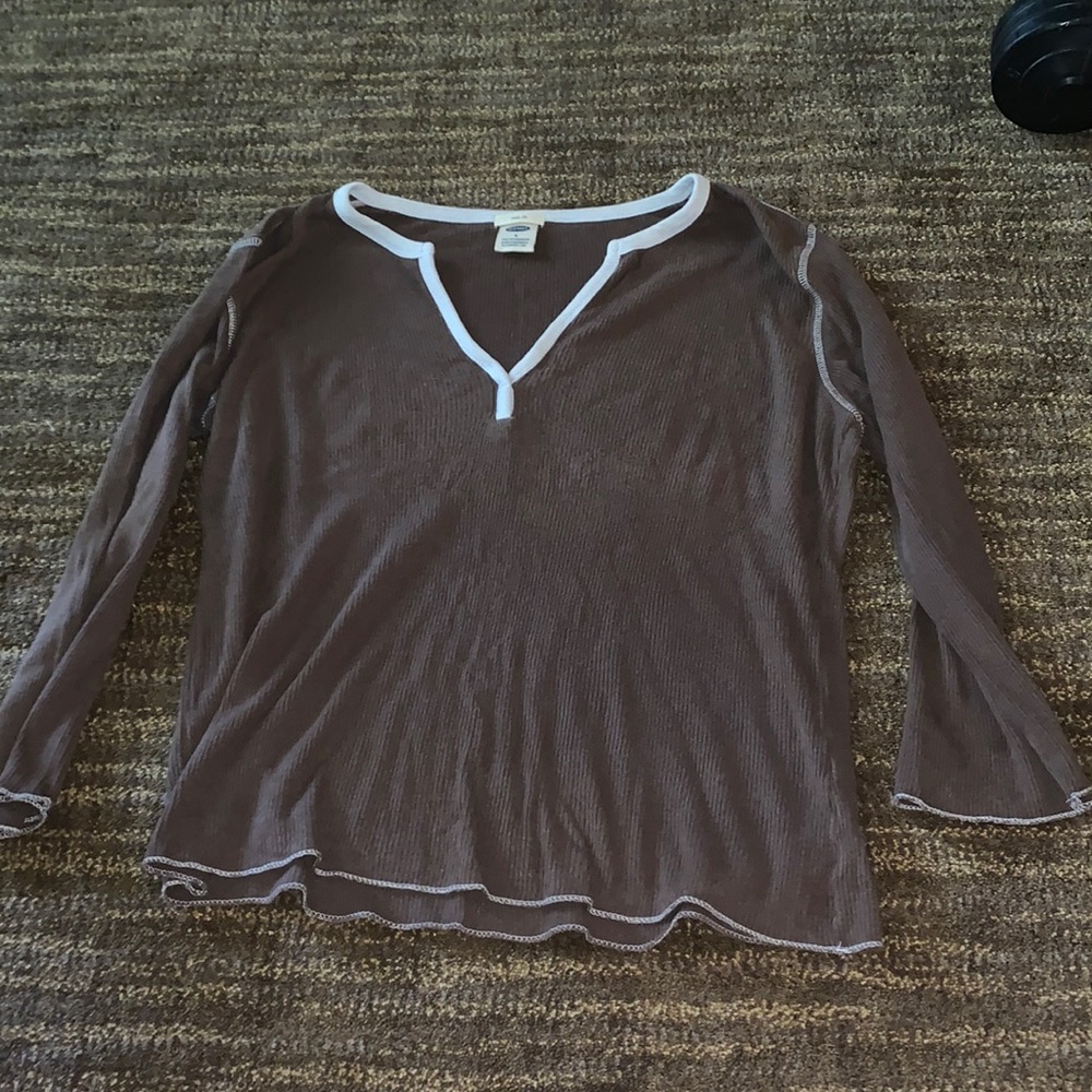 brown vintage old navy tee